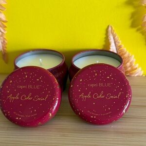 Capri Blue Apple Cider Social Candles set Two candles